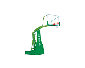 弹性平衡篮球架(高强度安全玻璃篮板) 伸臂3.35m